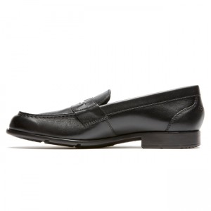 Men Rockport Classic Penny Loafers Black | 2438-MELQY