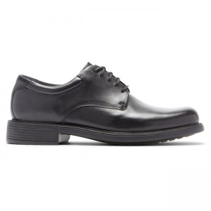 Men Rockport Margin Oxfords Shoes Black | 8514-QZPIY