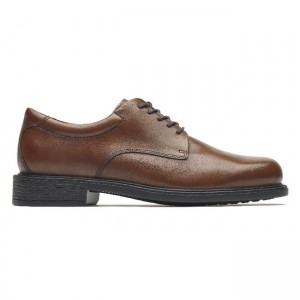 Men Rockport Margin Oxfords Shoes Brown | 7691-KMHBL