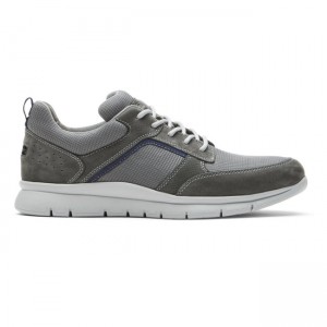 Men Rockport Primetime Casual Mudguard Sneakers Grey | 1802-UQGKP