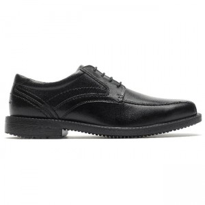 Men Rockport Style Leader 2 Bike Toe Oxfords Shoes Black | 2530-USPGJ