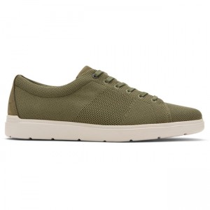 Men Rockport Total Motion Lite Mesh Lace-to-Toe Sneakers Olive | 0572-ESXTL