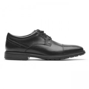 Men Rockport Total Motion Next Gen Cap Toe Oxfords Shoes Black | 8210-ULBNY