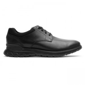 Men Rockport Total Motion Sport Oxfords Shoes Black | 8234-RZGFS