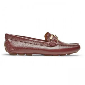 Women Rockport Bayview Buckle Loafers Brown | 7463-HNRYC