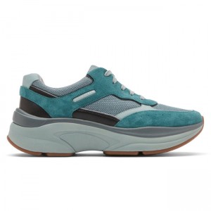 Women Rockport Prowalker Eco Sneakers Blue / Grey | 8217-TWZLY