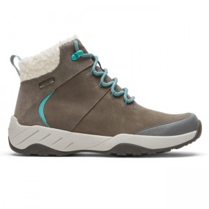 Women Rockport XCS Spruce Peak Waterproof Boots Grey | 9307-YUBHO