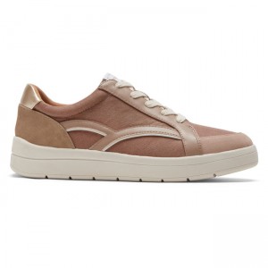 Women Rockport truFLEX Navya Retro Sneakers Pink | 3249-KNWHR