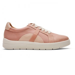 Women Rockport truFLEX Navya Sneakers Pink | 7958-BUSQO