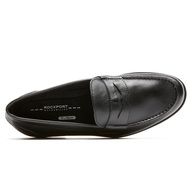 Men Rockport Classic Penny Loafers Black | 2438-MELQY