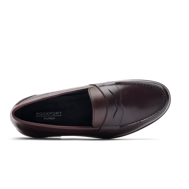 Men Rockport Classic Penny Loafers Burgundy | 9513-FDBYQ