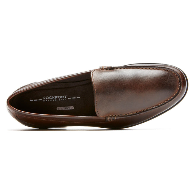 Men Rockport Classic Venetian Loafers Dark Brown | 8769-BLCXS