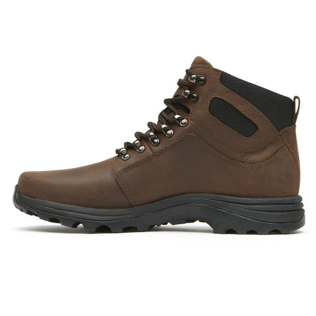 Men Rockport Cold Springs Waterproof Elkhart Boots Brown / Brown | 0578-NWKDQ