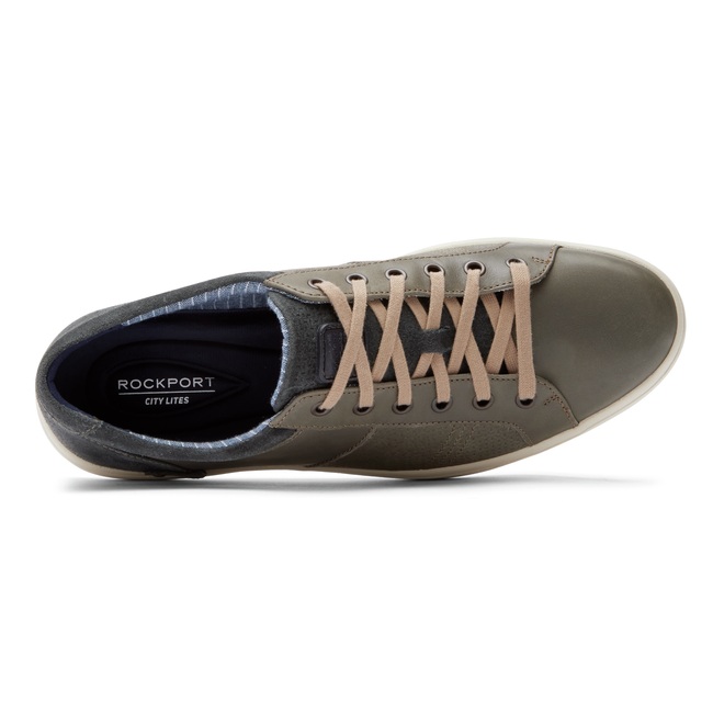 Men Rockport Colle Lace-to-Toe Sneakers Blue / Grey | 1237-GHOIL