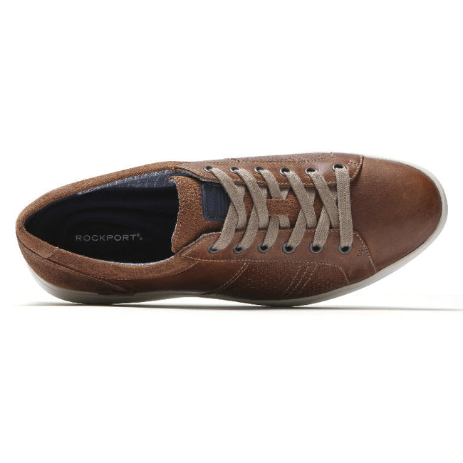 Men Rockport Colle Lace-to-Toe Sneakers Brown | 8094-UONGV