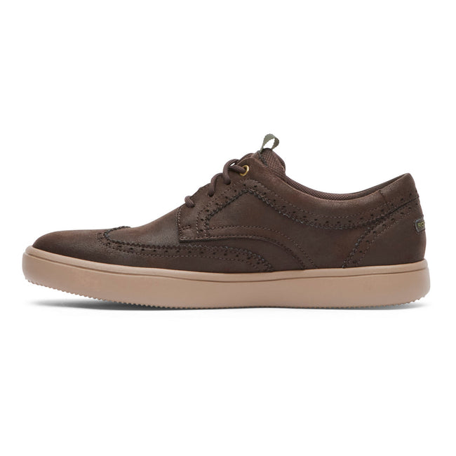 Men Rockport Colle Wing Tip Sneakers Brown | 2539-KLICS