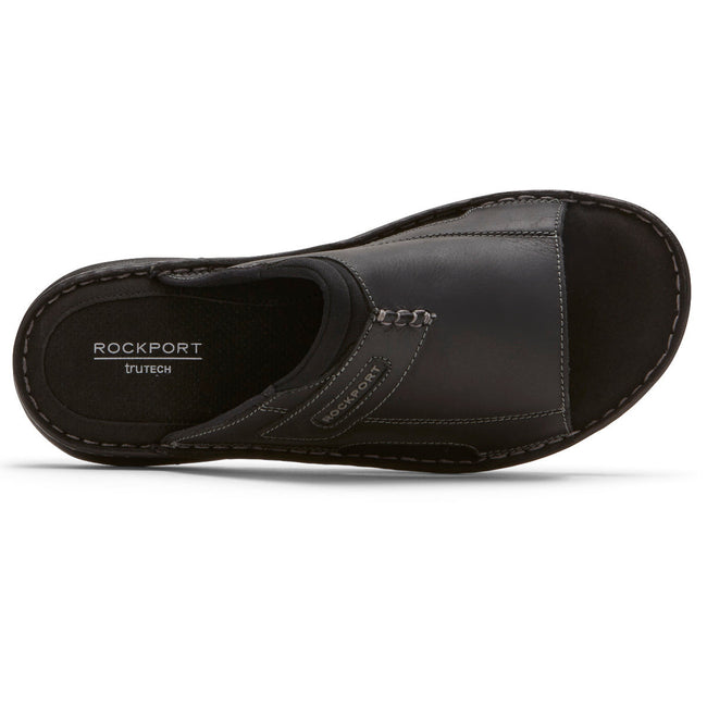 Men Rockport Darwyn 2 Sandals Black | 3976-NQRZY