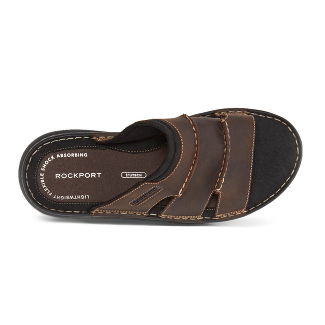 Men Rockport Darwyn Sandals Brown | 4329-ZVDHI