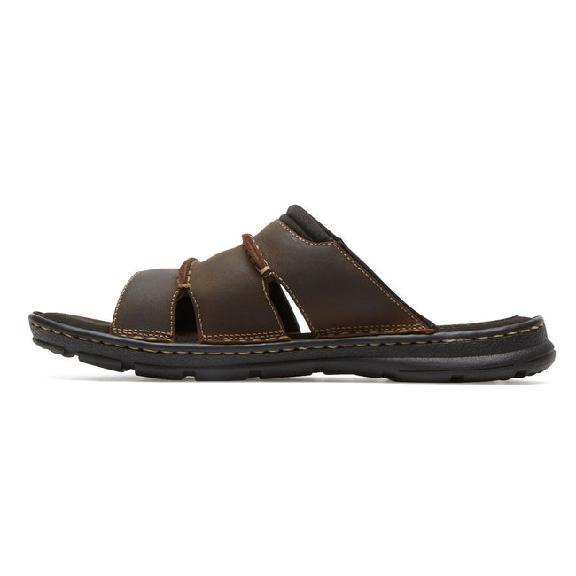 Men Rockport Darwyn Sandals Brown | 4329-ZVDHI