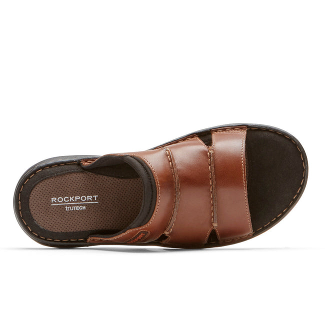 Men Rockport Darwyn Sandals Brown | 6271-LRWNZ