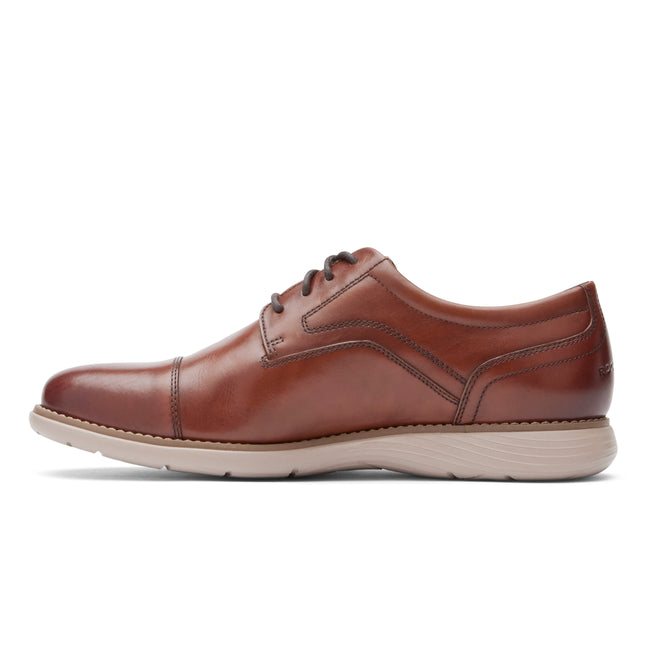 Men Rockport Garett Cap Toe Oxfords Shoes Brown | 3068-EXUTC