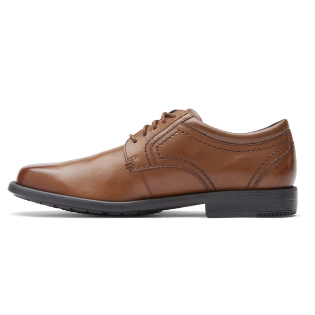 Men Rockport Isaac Plain Toe Oxfords Shoes Brown | 7098-XWIYN