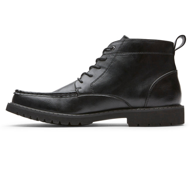 Men Rockport Kevan Boots Black | 1840-DIYGO