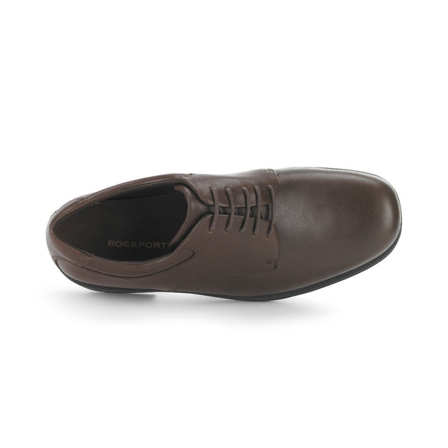 Men Rockport Margin Oxfords Shoes Chocolate | 7802-XUKZN