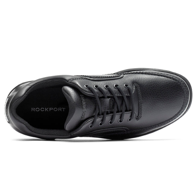 Men Rockport Ridgefield Eureka Lace-Up Sneakers Black | 3279-ECAQB