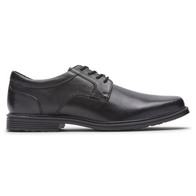 Men Rockport Robinsyn Waterproof Plain Toe Oxfords Shoes Black | 7462-ICGQN