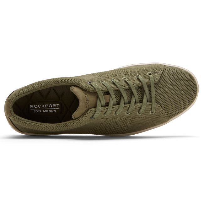 Men Rockport Total Motion Lite Mesh Lace-to-Toe Sneakers Olive | 0572-ESXTL