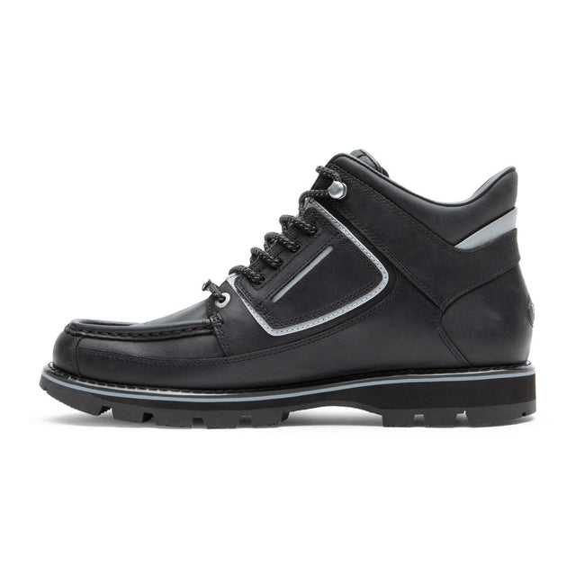 Men Rockport Umbwe II Waterproof Mweka Boots Black | 2764-QYPHL