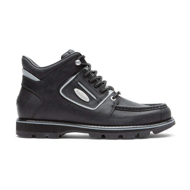 Men Rockport Umbwe II Waterproof Mweka Boots Black | 2764-QYPHL