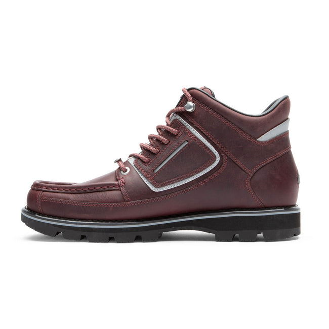 Men Rockport Umbwe II Waterproof Mweka Boots Burgundy | 3904-OGMFE