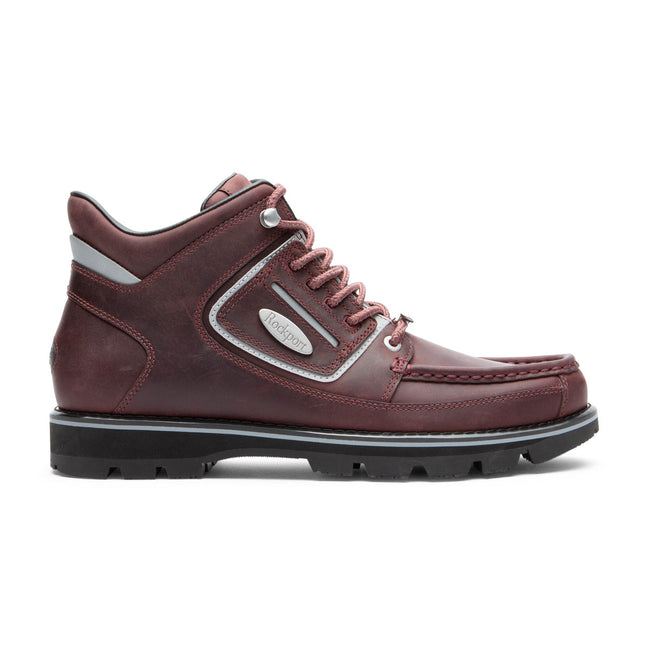 Men Rockport Umbwe II Waterproof Mweka Boots Burgundy | 3904-OGMFE