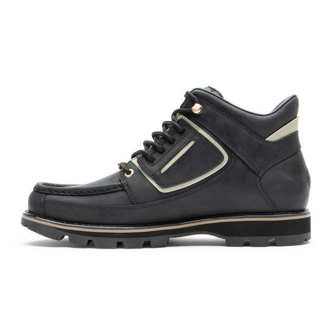 Men Rockport Umbwe II Waterproof Mweka Boots Black / Gold | 9173-EASGO