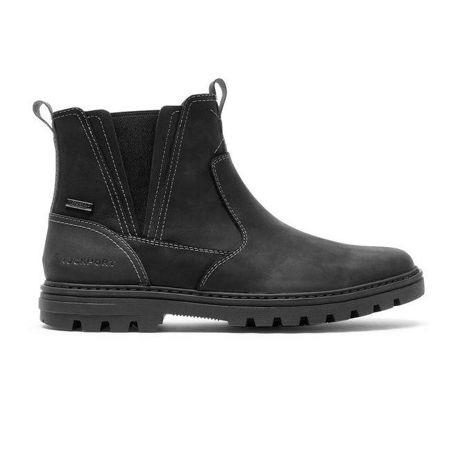 Men Rockport Weather or Not Waterproof Chelsea Boots Black | 0173-PZROS