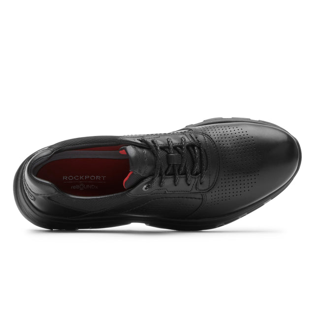 Men Rockport reBOUNDX Plain Toe Sneakers Black | 3087-VTUNC