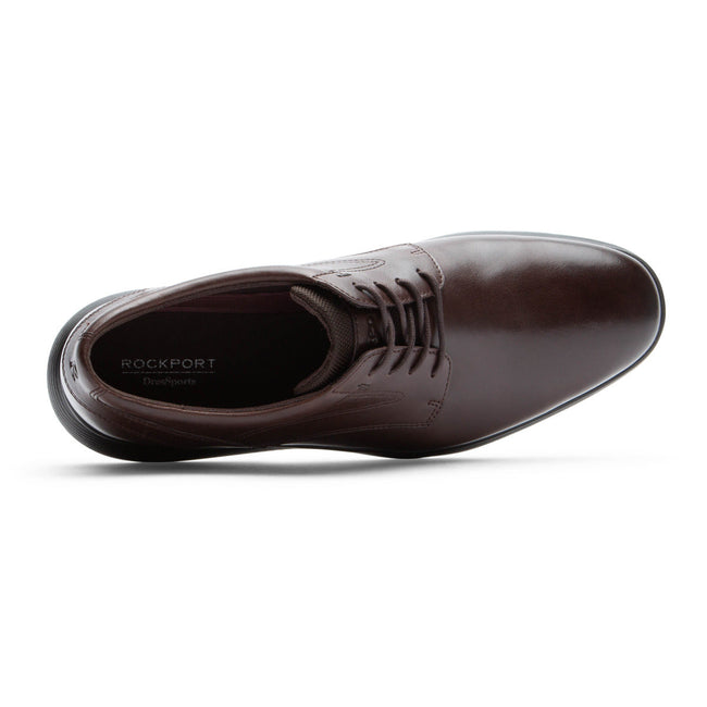 Men Rockport truFLEX DresSports Oxfords Shoes Dark Brown | 1340-SKGOD