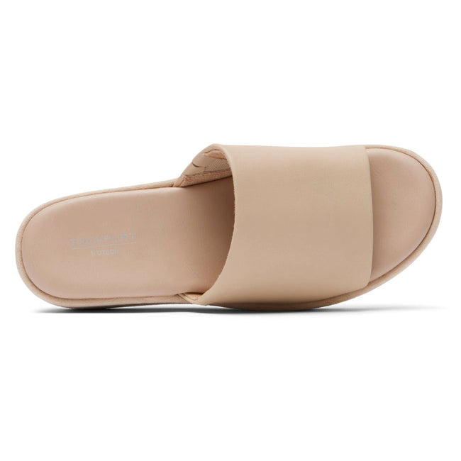 Women Rockport Aubriella Slip Ons Beige | 8795-JWBOU