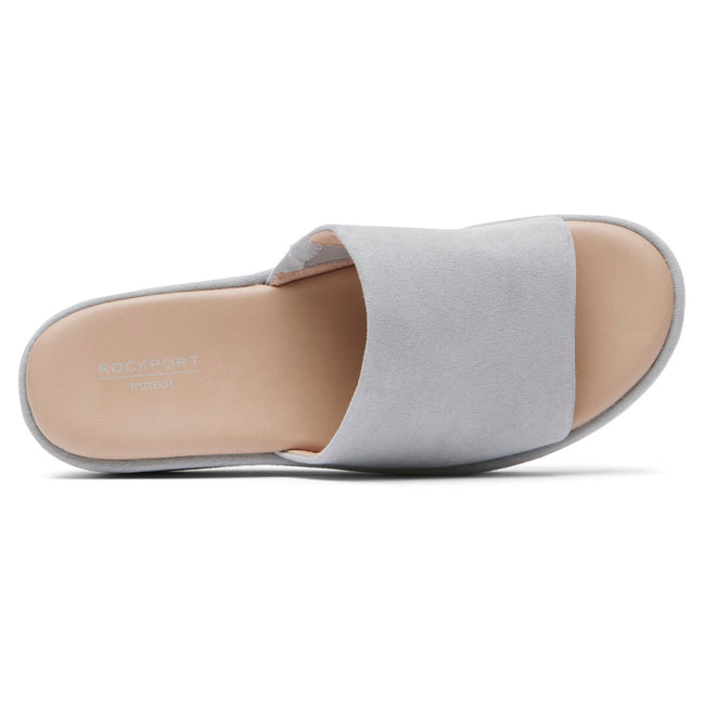 Women Rockport Aubriella Slip Ons Light Green | 9284-ZIQYO