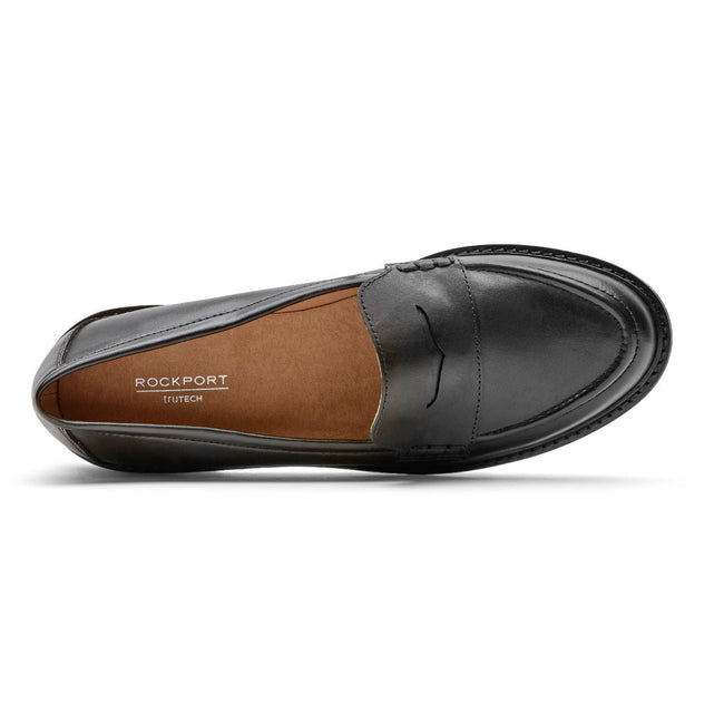 Women Rockport Kacey Penny Loafers Black | 9154-EVQSF