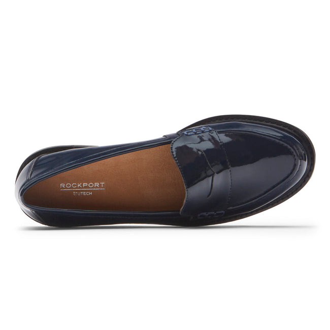 Women Rockport Kacey Penny Loafers Navy | 3456-KNCXF