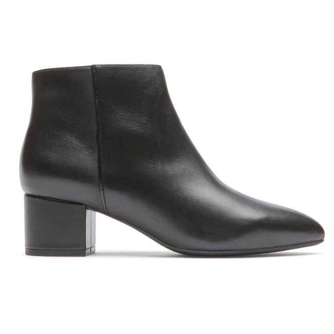 Women Rockport Milia Blockie Boots Black | 2034-LJGAS