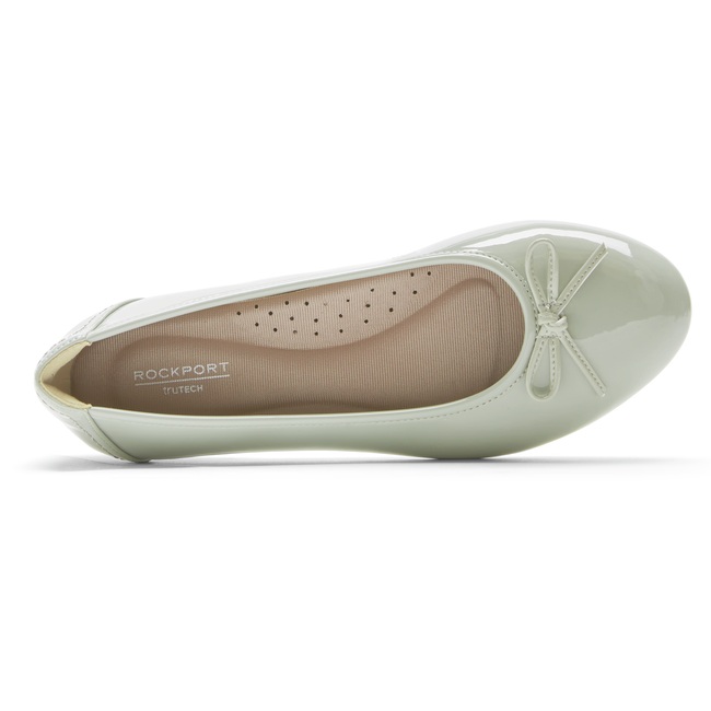 Women Rockport Reagan Ballet Flats Silver | 3450-UKBFW