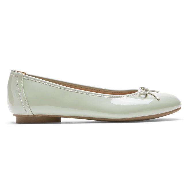 Women Rockport Reagan Ballet Flats Silver | 3450-UKBFW