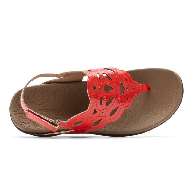 Women Rockport Ridge Slingback Sandals Red | 1728-GXHYE