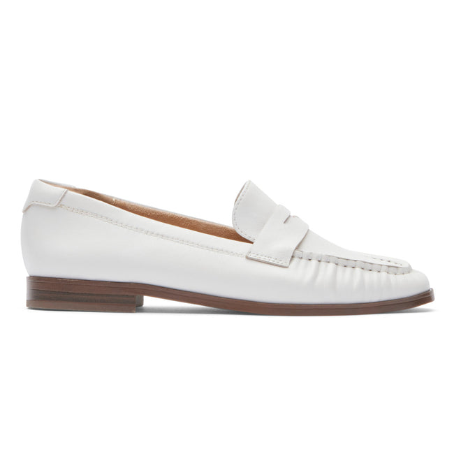 Women Rockport Susana Penny Loafers White | 7862-IVFTJ