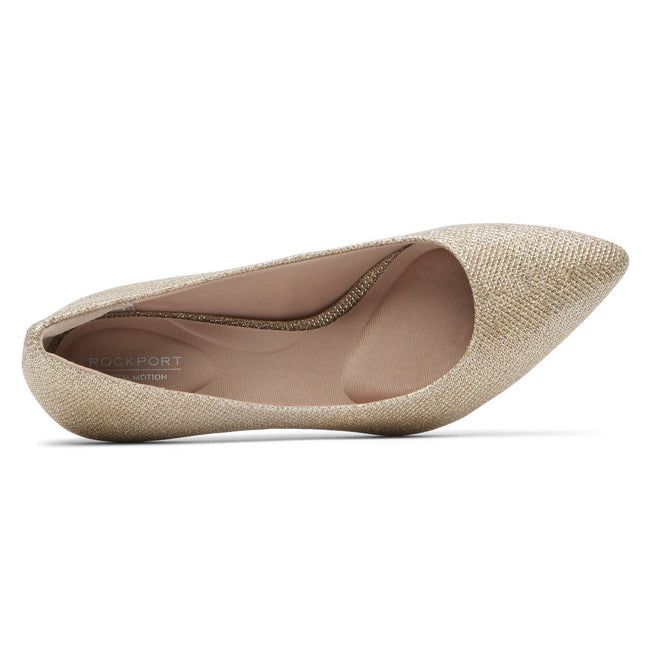 Women Rockport Total Motion 75mm Pointed Toe Heels Beige | 2164-XTMUY