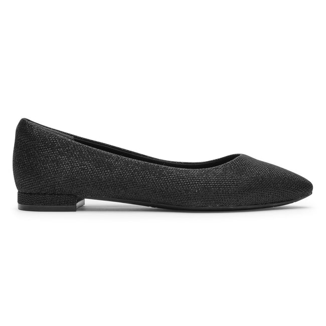 Women Rockport Total Motion Adelyn Ballet Flats Black | 8951-JKYLT